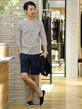 EDIFICE PR/SHINGOさん（メンズ・174cm）の夏コーディネート