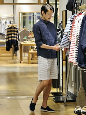 EDIFICE PR/SHINGOさん（メンズ・174cm）の夏コーディネート