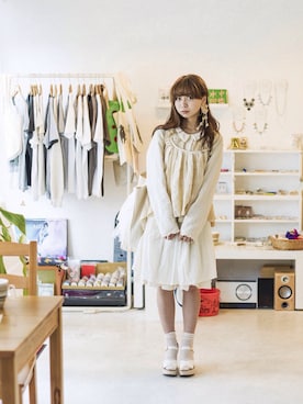 「ウェッジソール」｜「アイテム（その他アウター）」を使った、みきさん（レディース・155cm）の夏コーディネート
