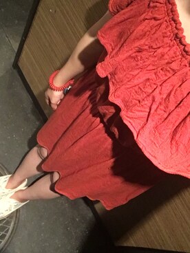 「古着好きな人と繋がりたい」｜「アイテム（チュニック）」を使った、nana.aさん（レディース・156cm）の夏コーディネート