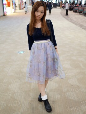 「GRL（グレイル）のアイテム（シューズ）」を使った、JyoKeiさん（レディース・158cm）の春コーディネート