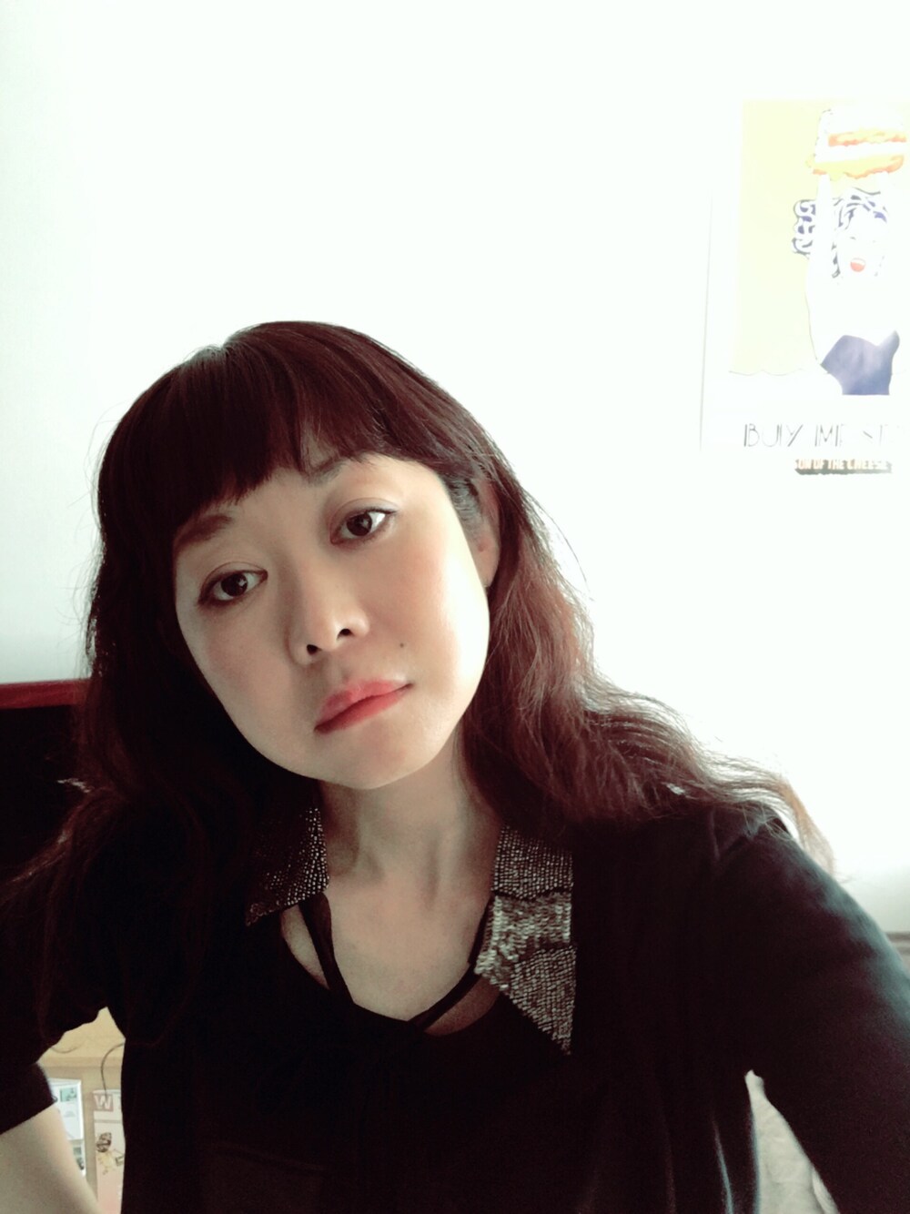 「襟、DEISEL」｜「DIESELのS-COL NECKLACE（ネックレス、ブラック系）」を使った、Meg＊＊＊さん（レディース・154cm）の春コーディネートの1枚目の写真