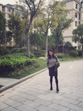 「HOMEMADEのアイテム」を使った、gogogongさん（レディース・158cm）の秋コーディネート