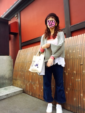 「haco!（ハコ）のアイテム（その他シューズ）」を使った、まちこさん（レディース・147cm）の秋コーディネート