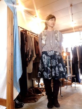 「one after another NICE CLAUP（ワンアフターアナザーナイスクラップ）のアイテム」を使った、laugh mikaさん（レディース・160cm・40代）の秋コーディネート