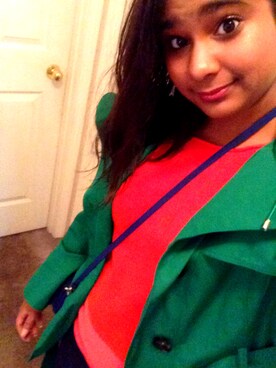 「アイテム（トレンチコート、グリーン系）」を使った、Maya さん（レディース・150cm）の夏コーディネート