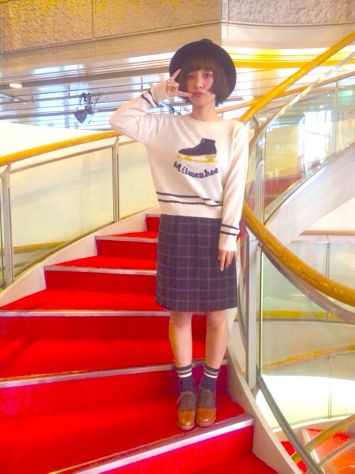近藤夏子 Flowerのニット セーターを使ったコーディネート Wear