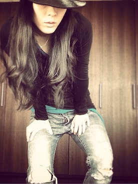 「RING MILANO（リングミラノ）のアイテム」を使った、YUUKI OGURAさん（レディース・164cm）の春コーディネート