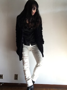 「VERYNERD（ベリーナード）のアイテム」を使った、YUUKI OGURAさん（レディース・164cm）の冬コーディネート