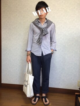「プロデューサー巻き」｜「アイテム（その他）」を使った、　　.さん（メンズ・173cm）の春コーディネート
