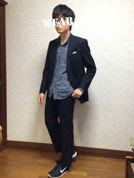 「ROBERT GELLER（ロバートゲラー）のアイテム（トップス）」を使った、　　.さん（メンズ・173cm）の春コーディネート