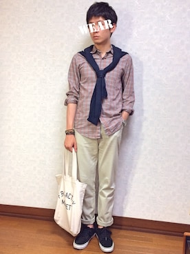 「プロデューサー巻き」｜「アイテム（その他）」を使った、　　.さん（メンズ・173cm）の夏コーディネート