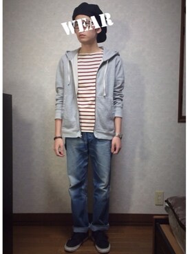 赤白ボーダー のメンズ人気ファッションコーディネート Wear