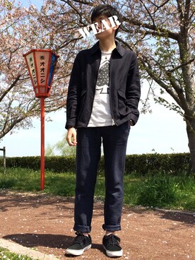 「MACKINTOSH」｜「アイテム（ブルゾン）」を使った、　　.さん（メンズ・173cm）の春コーディネート