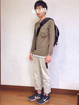「動物モチーフ」｜「アイテム（財布/小物）」を使った、　　.さん（メンズ・173cm）の夏コーディネート