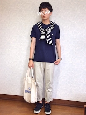 「プロデューサー巻き」｜「アイテム（その他）」を使った、　　.さん（メンズ・173cm）の夏コーディネート