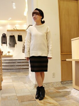 Yuさん(レディース・159cm)の冬コーディネート