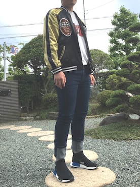 「RESERVED NOTEのアイテム」を使った、Dogsさん（メンズ・177cm）の夏コーディネート