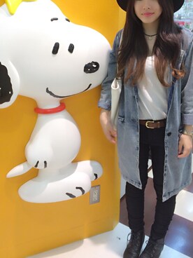 「EGOIST（エゴイスト）のアイテム（トートバッグ）」を使った、BELLEさん（レディース・152cm）の秋コーディネート