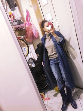 「et vous（エヴー）のアイテム」を使った、sawawaさん（レディース・157cm）の秋コーディネート