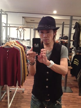 「アイテム（ウォレットチェーン）」を使った、Tanaka Daikiさん（メンズ・173cm）の冬コーディネート