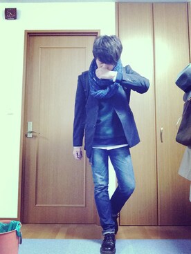 「ブラックウォッチ」｜「アイテム（その他シューズ）」を使った、キノさん（メンズ・176cm）の秋コーディネート