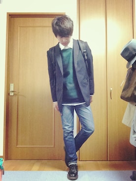 「プレーントゥ」｜キノさん（メンズ・176cm・20代）の秋コーディネート