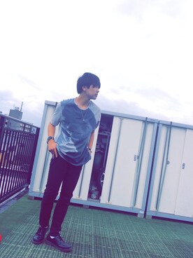 「DISCOVERED（ディスカバード）のアイテム（アクセサリー）」を使った、キノさん（メンズ・176cm）の秋コーディネート