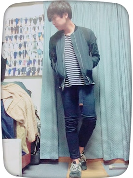 「DISCOVERED（ディスカバード）のアイテム（アクセサリー）」を使った、キノさん（メンズ・176cm）の秋コーディネート