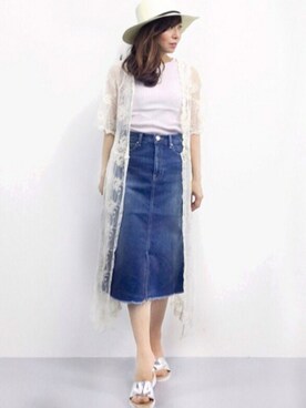 happyriinさん（レディース・160cm）の夏コーディネート