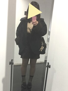 「POU DOU DOU（プードゥドゥ）のアイテム（ダウンジャケット/コート）」を使った、ｍａｙｕｋｏ  ｗａｄａさん（レディース・155cm）の秋コーディネート