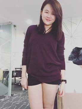「ESPRIT（エスプリ）のアイテム（腕時計）」を使った、Lim Sok Yikさん（レディース・160cm）の春コーディネート