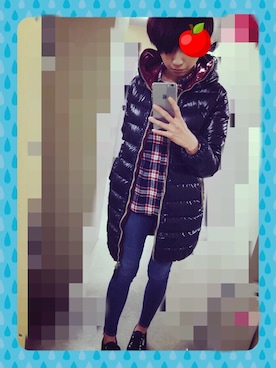 「SUPERGA（スペルガ）のアイテム（シューズ）」を使った、ES さん（レディース・165cm）の冬コーディネート