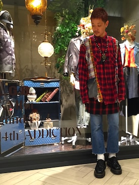 「gilet（ジレ）のアイテム」を使った、takaya  ogawaさん（メンズ・172cm）の春コーディネート