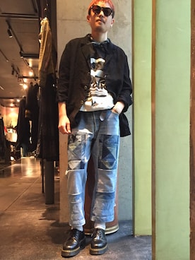 「GIVENCHY（ジバンシイ）のアイテム」を使った、takaya  ogawaさん（メンズ・172cm）の春コーディネート