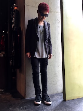 「GIVENCHY（ジバンシイ）のアイテム」を使った、takaya  ogawaさん（メンズ・172cm）の春コーディネート