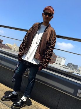「GIVENCHY（ジバンシイ）のアイテム」を使った、takaya  ogawaさん（メンズ・172cm）の夏コーディネート