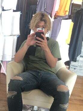 「Rodeo Crowns（ロデオクラウンズ）のアイテム（Tシャツ/カットソー）」を使った、TAKENORIARAKIさん（メンズ・168cm）の秋コーディネート