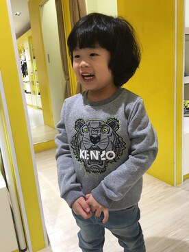 「PIPPYのアイテム（パンツ、ブルー系）」を使った、JCさん（レディース・165cm）の冬コーディネート