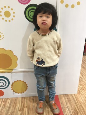 「DAKS（ダックス）のアイテム（トップス、ベージュ系）」を使った、JCさん（レディース・165cm）の冬コーディネート