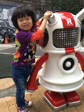「JAM（ジャム）のアイテム（トップス、パープル系）」を使った、JCさん（レディース・165cm）の冬コーディネート