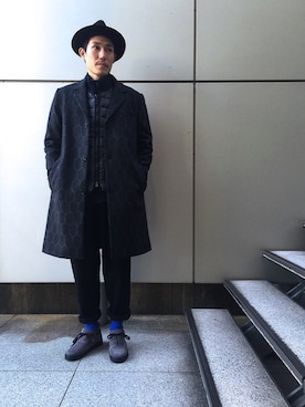 「Johnbull Private labo（ジョンブルプライベートラボ）のアイテム（ダウンベスト）」を使った、shouhei@class.さん（メンズ・175cm）の冬コーディネート
