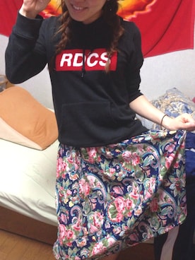「ボタニカル」｜「アイテム（ワンピース）」を使った、まゆちさん（レディース・161cm）の春コーディネート