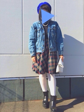 「アイテム（ハンチング/ベレー帽）」を使った、YP。さん（レディース・158cm・20代）の冬コーディネート