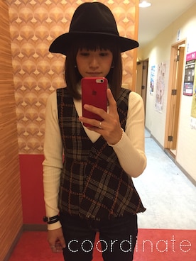 「タータンチェック」｜aya*さん（レディース・158cm）の冬コーディネート