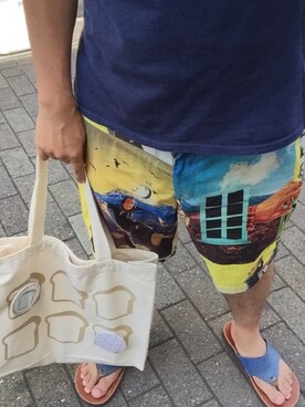 「パン部（パンブ）のアイテム」を使った、ぶ〜すかさん（メンズ・159cm）の春コーディネート