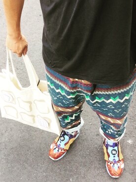 「パン部（パンブ）のアイテム」を使った、ぶ〜すかさん（メンズ・159cm）の夏コーディネート