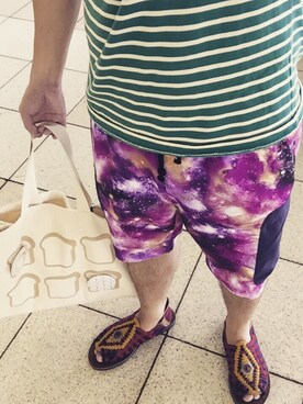 「パン部（パンブ）のアイテム」を使った、ぶ〜すかさん（メンズ・159cm）の夏コーディネート