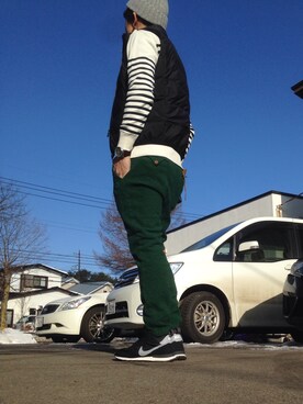 「UNITED ARROWS（ユナイテッドアローズ）のアイテム（ダウンベスト）」を使った、YAYAIKEMEN / ややイケメンさん（メンズ・172cm）の冬コーディネート