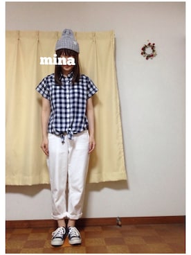 「smiスマイル☺」｜minatoさん（レディース・161cm）の夏コーディネート